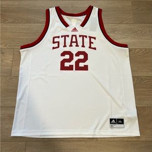 *NWT* NORTH CAROLINA STATE WOLFPACK BASKETBALL JERSEY-ADIDAS-SWINGMAN